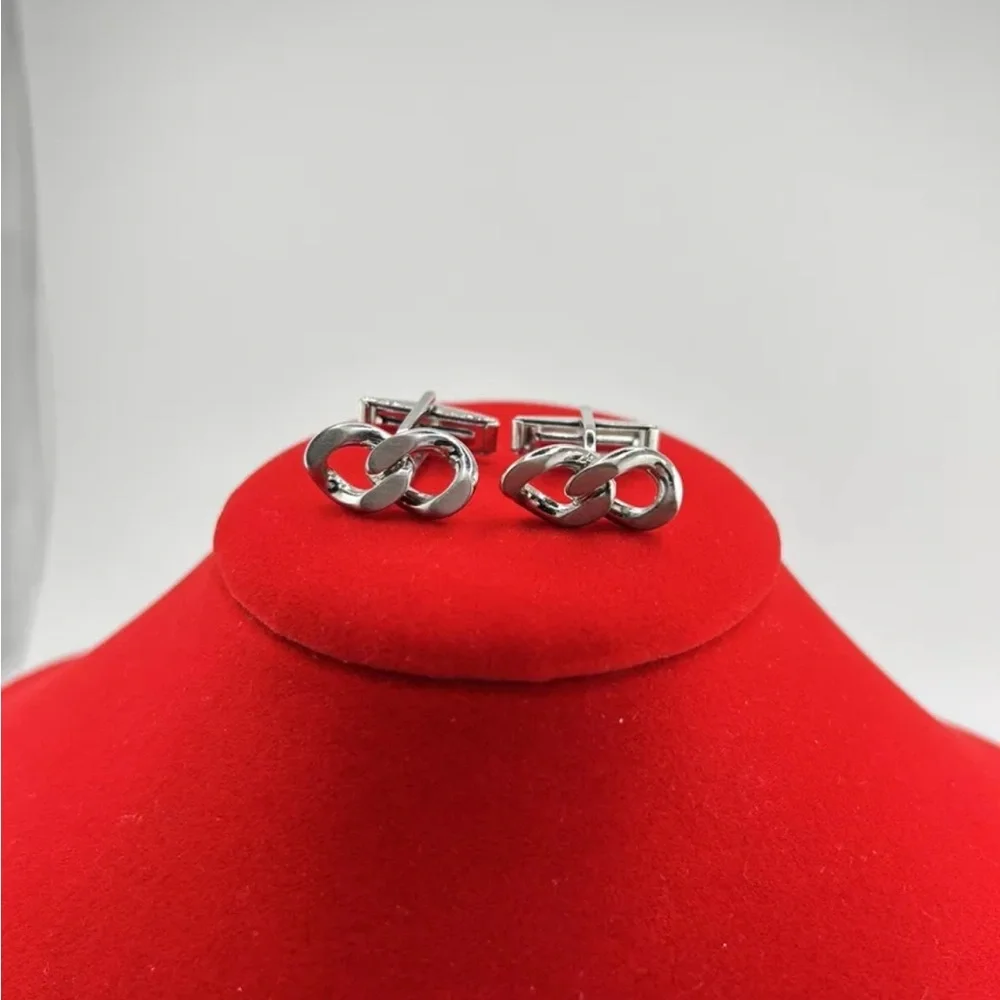 Nautica Silver knot Cufflinks For Men